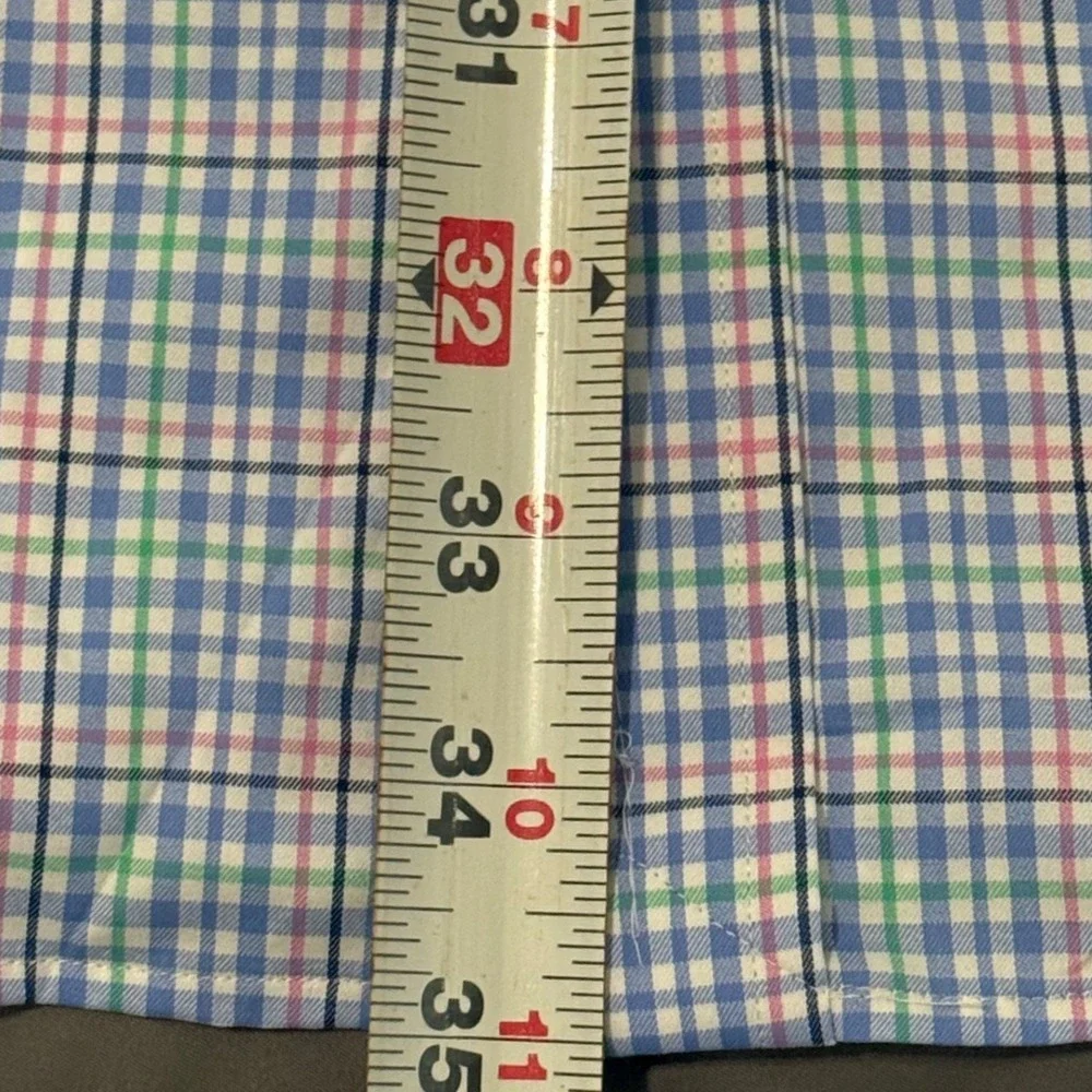 Polo Ralph Lauren Performance Plaid Short Sleeve‎ Shirt Mens XLT Blue Pink Green